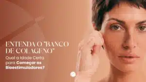 Ilustração do conceito de banco de colágeno com bioestimuladores