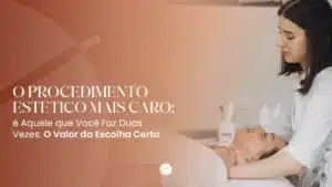 Dermatologista em São Carlos avaliando procedimento estético facial